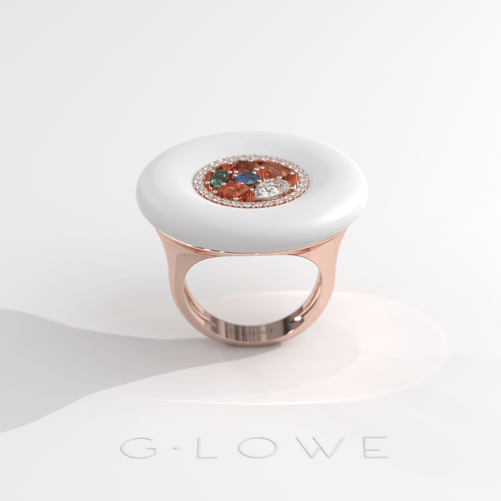 G.lowe Rose Gold Aura Ring