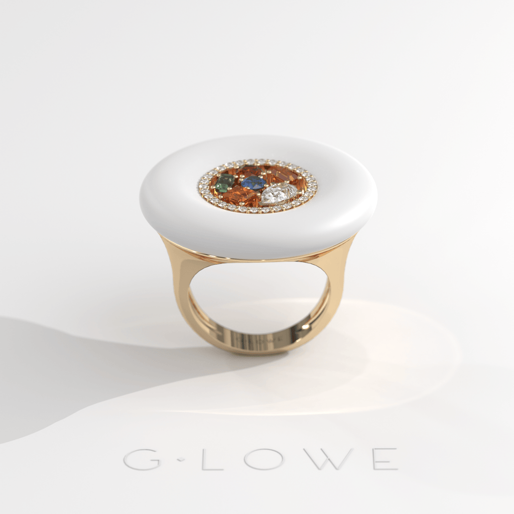 G.lowe Yellow Gold Aura Ring