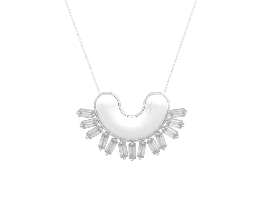 GLOWE White Gold Diamonds The Sol Necklace