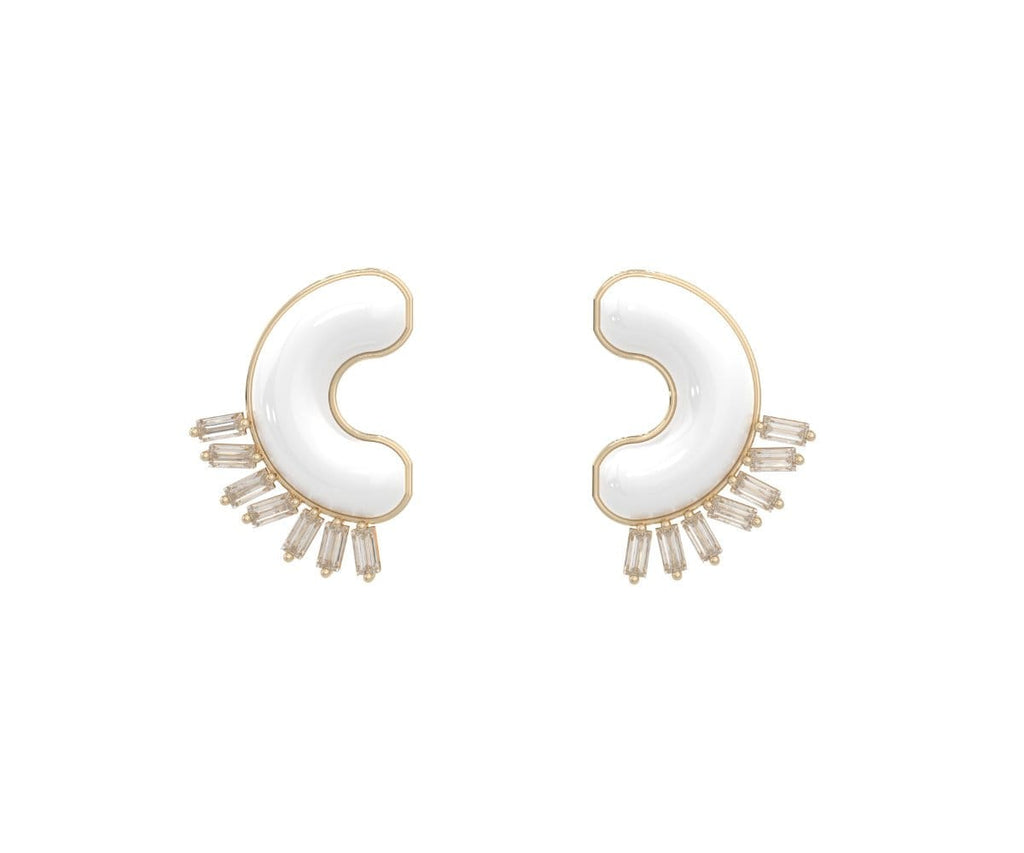 GLOWE Yellow Gold Diamonds The Sol Earring