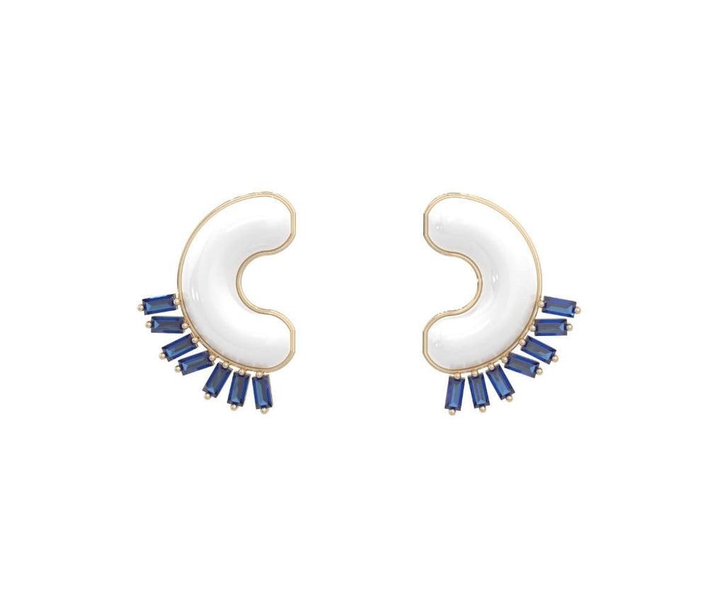 GLOWE Yellow Gold Sapphire The Sol Earring